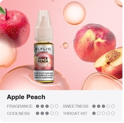 Liquid Elfliq Nic Salt 10ml Apple Peach