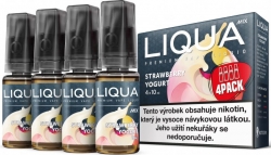 Liquid LIQUA MIX 4Pack Strawberry Yogurt (jahodový jogurt)