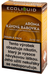 ECOLIQUID PREMIUM 2PACK Kávová bábovka 2X10ML - 3MG