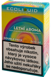 Liquid Ecoliquid Premium 2Pack Letní Aroma 2x10ml (jahoda, banán, ananas)