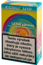 Liquid Ecoliquid Premium 2Pack Letní Aroma 2x10ml (Jahoda, banán, ananas)