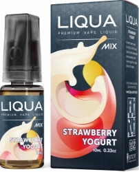 Liquid LIQUA MIX (High VG) Strawberry Yogurt 10ml (jahodový jogurt)