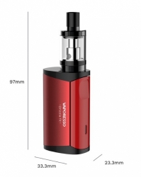 Vaporesso Drizzle Fit grip Full Kit 1400mAh Black Red