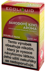 Liquid Ecoliquid Premium 2Pack Jahodové kiwi 2x10ml - 12mg 