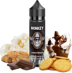 Příchuť MONKEY liquid Shake and Vape Choco Bisquit 12ml (máslové sušenky, čokoláda, tvaroh)