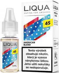 Liquid LIQUA CZ 4S - SALT American Blend 10ml 20mg (americký tabák)
