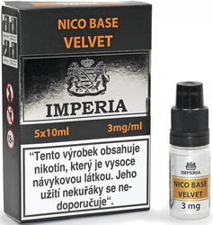 Nikotinová báze CZ IMPERIA Velvet 5x10ml PG20-VG80