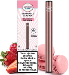 Dinner Lady Vape Pen elektronická cigareta Strawberry Macaron 20mg