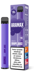 Aramax Bar 700 elektronická cigareta 20mg Grape Juice