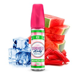 Příchuť Dinner Lady ICE Shake and Vape 20ml Sweets Watermelon Slices Ice