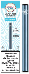 Dinner Lady Vape Pen elektronická cigareta Blue Menthol 20mg (mentol)