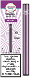 Dinner Lady Vape Pen elektronická cigareta Fruit Mix 20mg