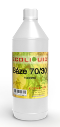 Ecoliquid beznikotinová báze 70VG/30PG 