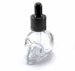 Lahvička s kapátkem Lebka 30ml