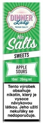 Liquid Dinner Lady Nic SALT 10ml 20mg Apple Sours