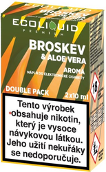 Liquid Ecoliquid Broskev & Aloe Vera 2x10ml