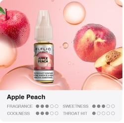 Liquid ELFLIQ Nic SALT Apple Peach 10ml (jablko, broskev)