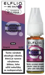 Liquid ELFLIQ Nic SALT Blueberry Sour Raspberry 10ml (borůvka, malina)