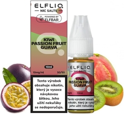 Liquid ELFLIQ Nic SALT Kiwi Passion Fruit Guava 10ml (kiwi, kvajáva, mučenka)