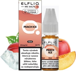 Liquid ELFLIQ Nic SALT Peach Ice 10ml (ledová broskev)