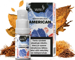 Liquid WAY to Vape American 10ml (tabák)