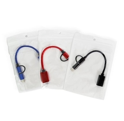 Multifunkční nabíjecí USB kabel 2v1 (micro+C)