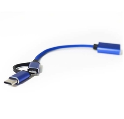 Multifunkční nabíjecí USB kabel 2v1 (micro+C)