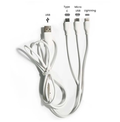 Multifunkční nabíjecí USB kabel 3v1