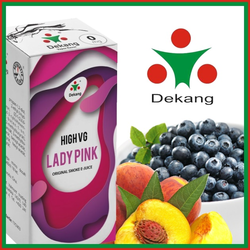 Liquid Dekang High VG Lady Pink 10ml (Borůvka s broskví)