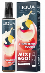 Příchuť Liqua MIX&GO 12ML Strawberry Yogurt (jahodový jogurt)