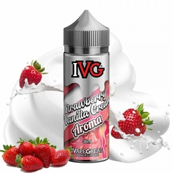 Příchuť IVG Shake and Vape 36ml Strawberry Vanilla Cream (jahodovo-vanilkový krém)