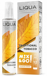 Příchuť Liqua MIX&GO 12ML Traditional Tobacco (tradiční tabák)