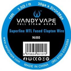 Vandy Vape Superfine MTL CL Ni80 3m