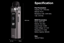 VooPoo Vinci AIR Pod Kit 900 mAh - elektronická cigareta 