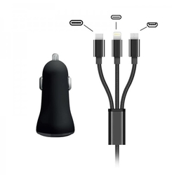 Wave nabíječka 3v1 USB + auto adapter