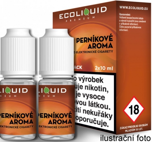 Liquid Ecoliquid Premium 2Pack Gingerbread tobacco 2x10ml - 0mg (Perníkový tabák)