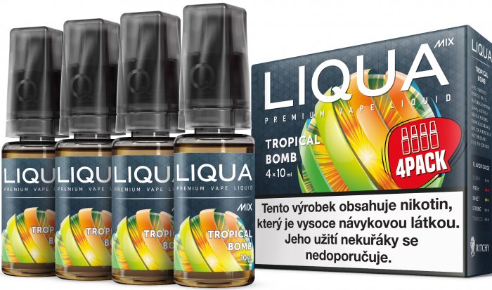 Liquid LIQUA CZ MIX 4Pack Tropical Bomb (ananas, papája, guáva, marakuja, banán)
