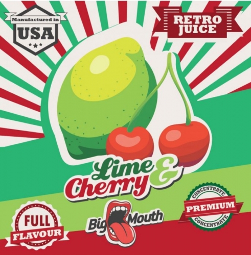 Příchuť Big Mouth RETRO - Lime and Cherry