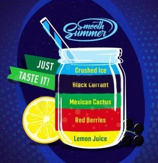 Příchuť Big Mouth Smooth Summer - Mix Fruit 5