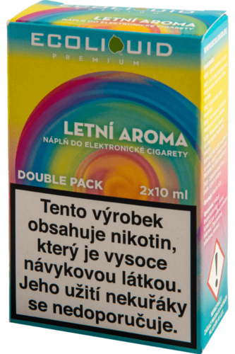 Liquid Ecoliquid Premium 2Pack Letní Aroma 2x10ml (Jahoda, banán, ananas)