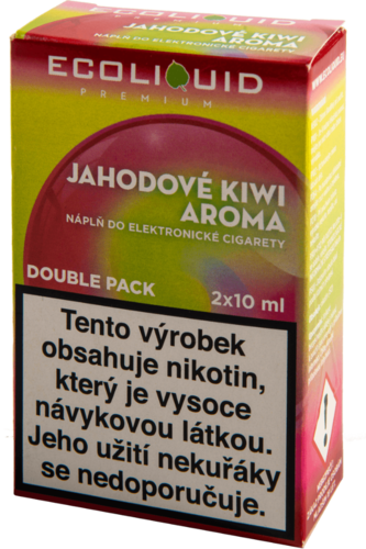 Liquid Ecoliquid Premium 2Pack Jahodové kiwi 2x10ml - 12mg 