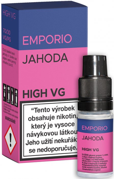 Liquid EMPORIO High VG Strawberry 10ml (jahoda)

