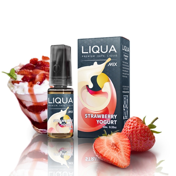 Liquid LIQUA CZ MIX Strawberry Yogurt 10ml