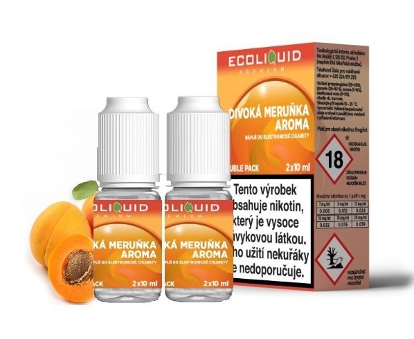 Liquid Ecoliquid Premium 2Pack DIVOKÁ MERUŇKA 2x10ml (wild apricot)