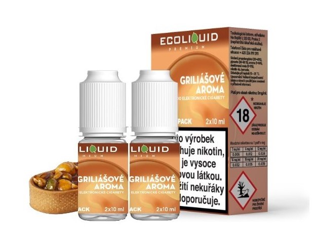 Liquid Ecoliquid Premium 2Pack Griliášové aroma 2x10ml 