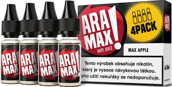 Liquid ARAMAX 4Pack Jablko MAX (4x10ml)  - MAX APPLE