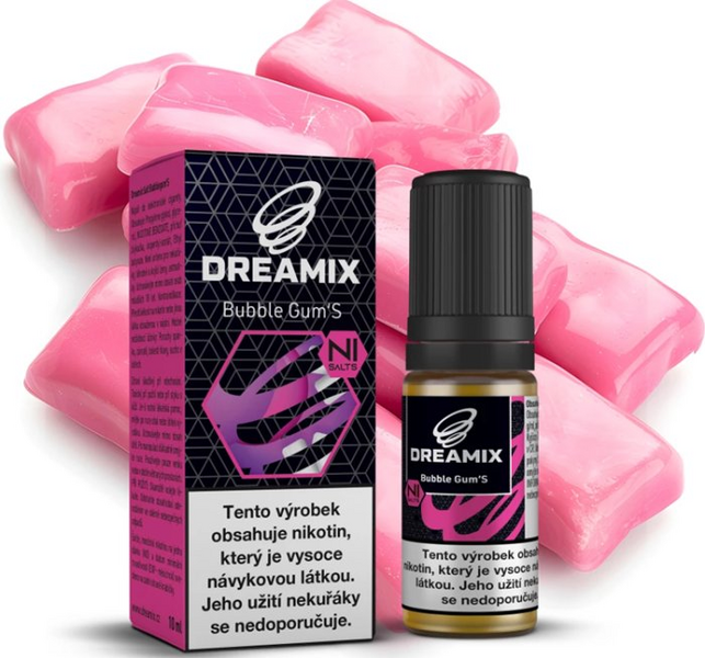 Liquid Dreamix SALT 10ml Žvýkačka (Bubblegum'S)