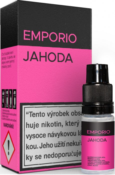 Liquid EMPORIO, Jahoda 10ml - Strawberry