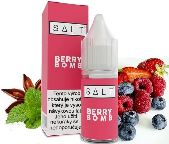 Liquid Juice Sauz SALT Berry Bomb 10ml (lesní ovoce, anýz, mentol)