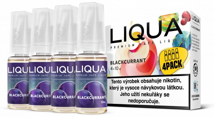 Liquid LIQUA 4Pack Černý rybíz (4x10ml) - Blackcurrant